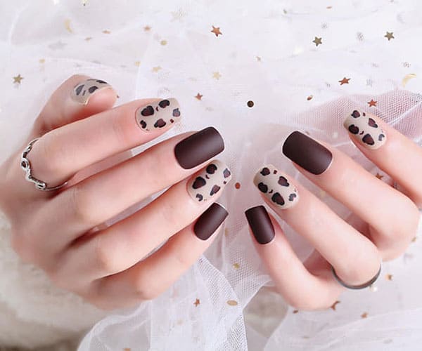 Mẫu nail da beo Họa Tiết