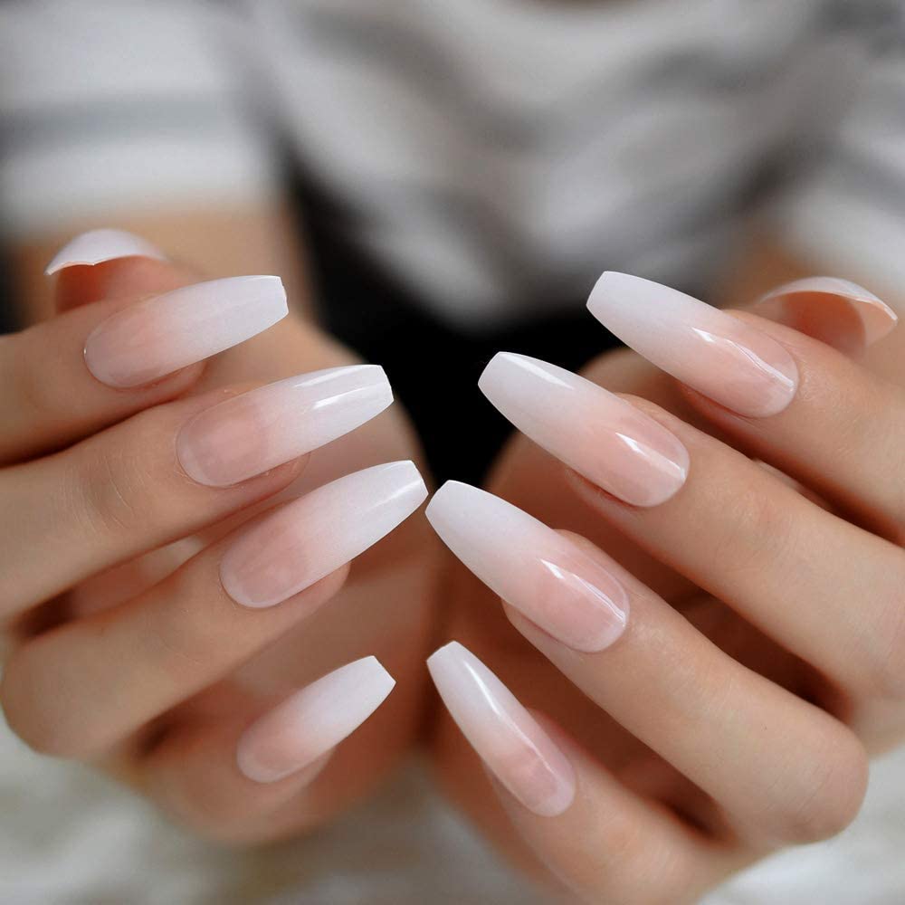 Mẫu nail nhọn ombre