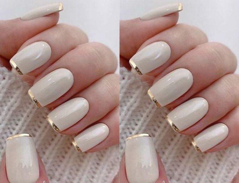 mẫu nail màu trắng sữa mê hoặc mọi ánh nhìn