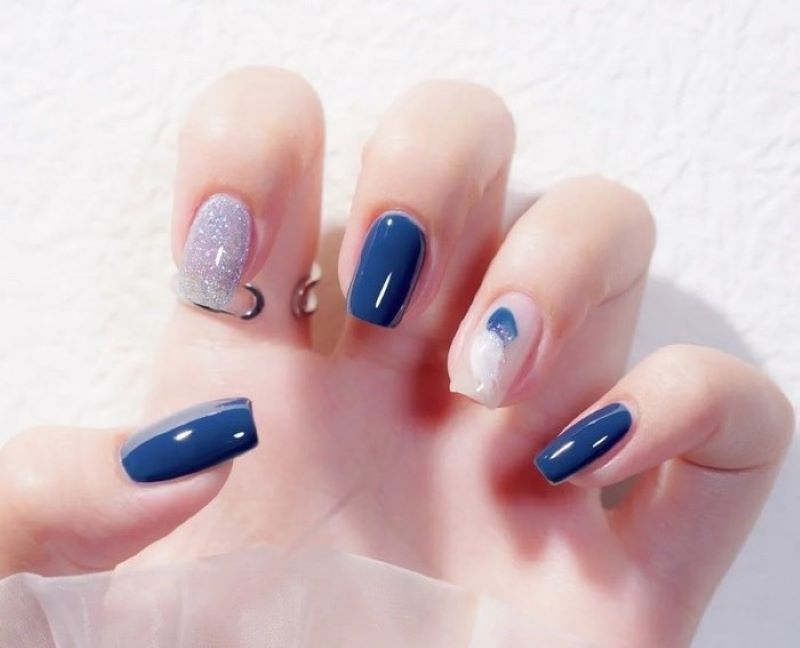 Bộ nail màu Icelandic water bóng (sơn gel) đẹp sang chảnh