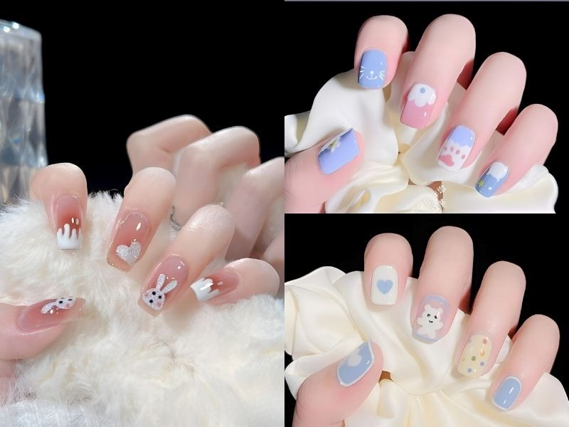 nail hoạt hình dễ thương