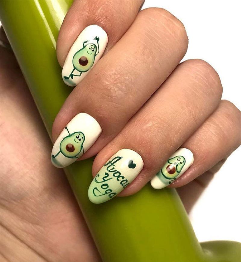 mẫu nail bơ độc đáo cho nàng 