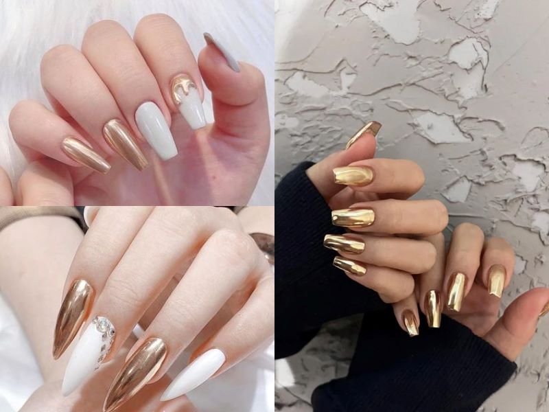 nail trang guong vang