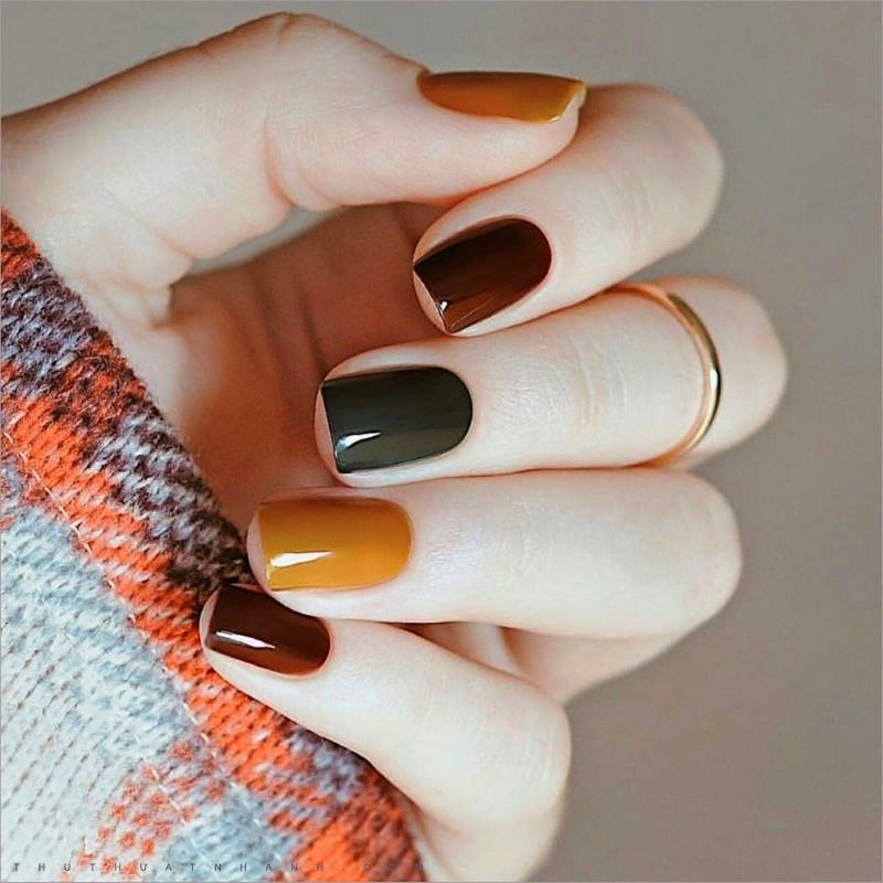 Góc nhìn mới với sự đơn giản của nail sơn trơn nhiều màu 