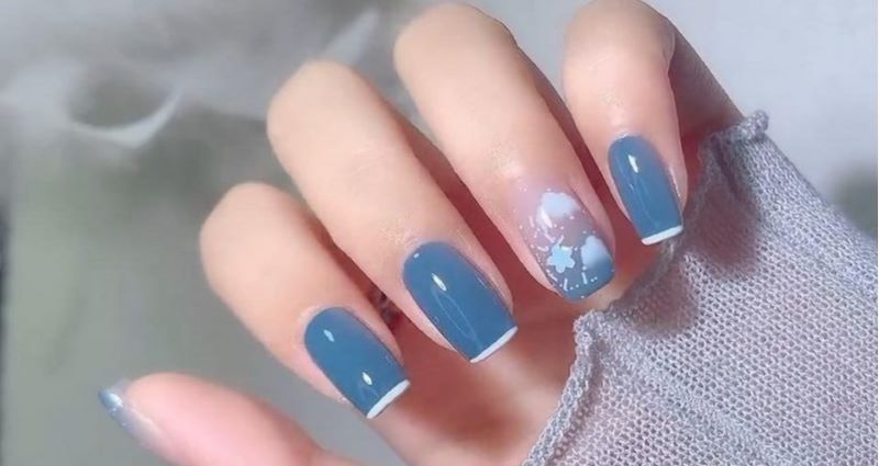 Sơn nail đẹp đơn giản