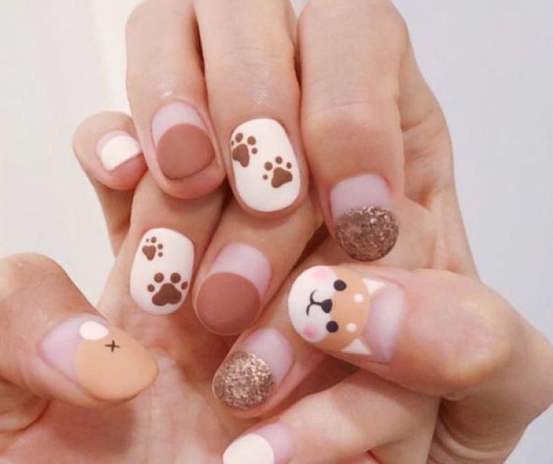 mẫu nail màu be cho nàng được nhiều dịp 