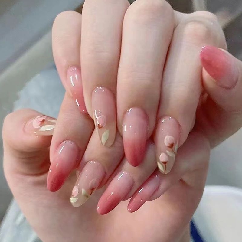 Mẫu nail hoa tulip