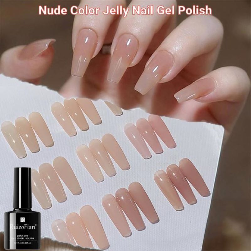 Mẫu nail màu nude