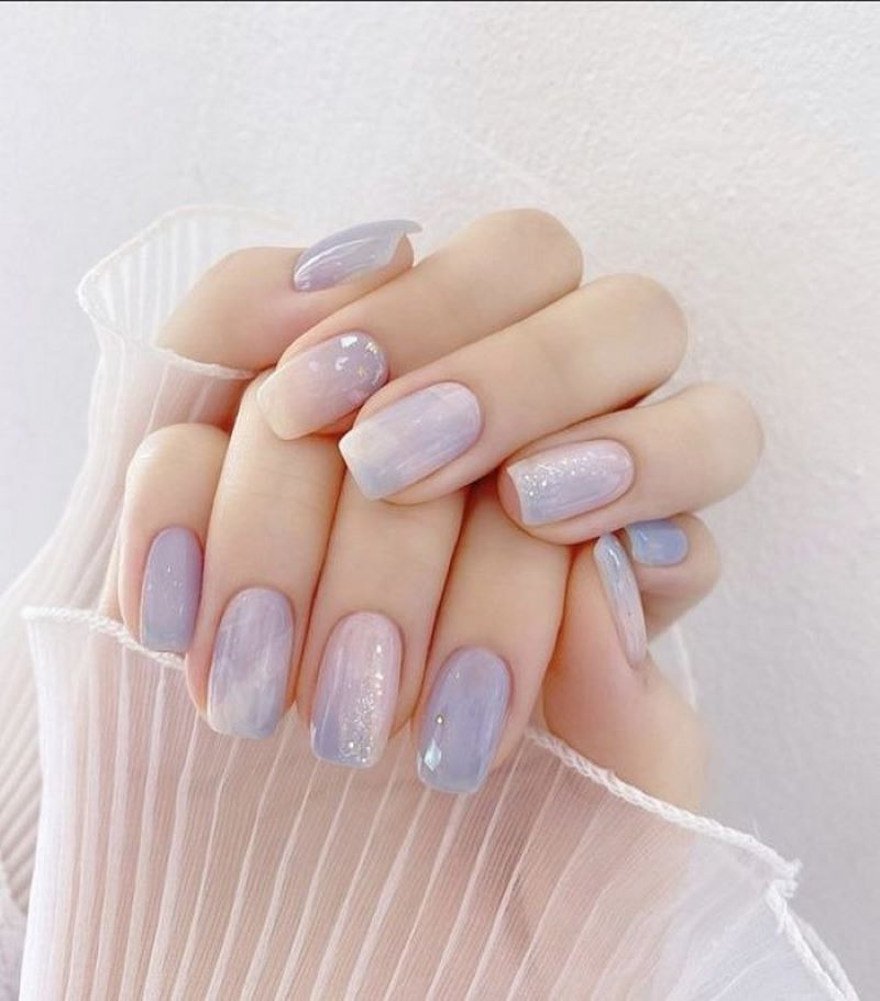 Mẫu nail màu pastel