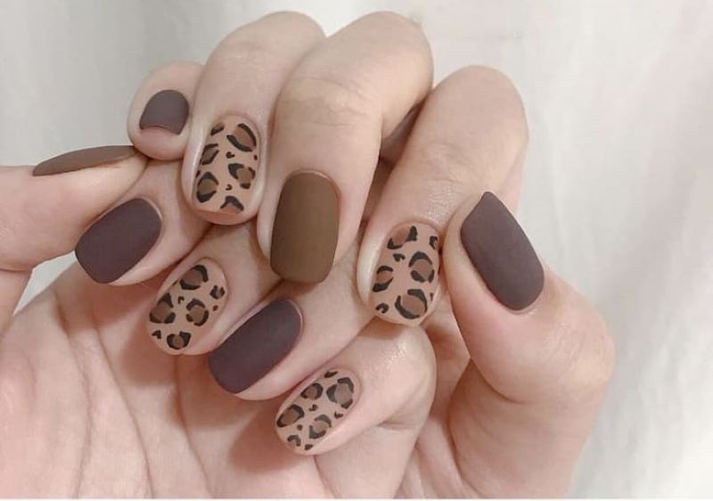 mẫu nail nhám đẹp