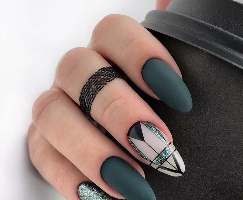 mẫu nail nhám đẹp