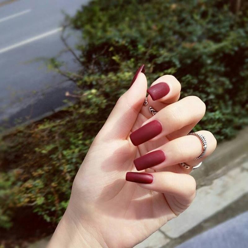 mẫu nail nhám đẹp