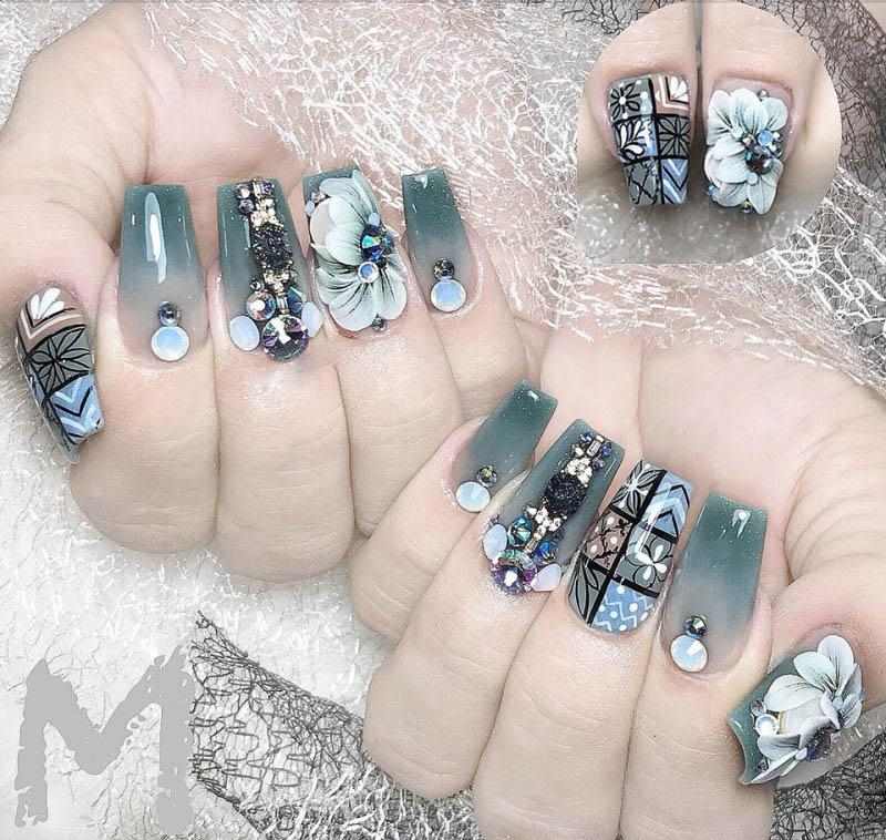 Mẫu nail Ombre