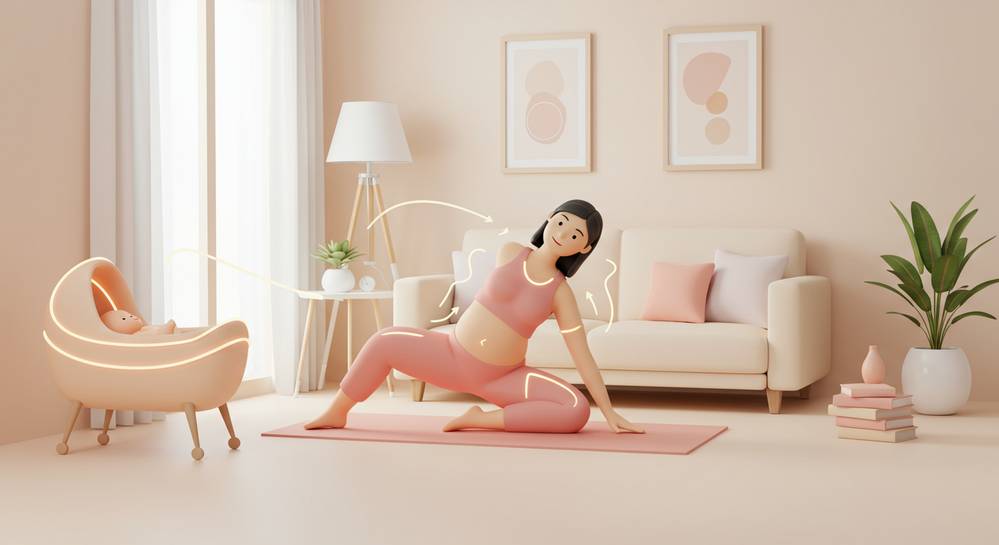 Vận động nhẹ nhàng tại nhà để phục hồi và săn chắc cơ thể